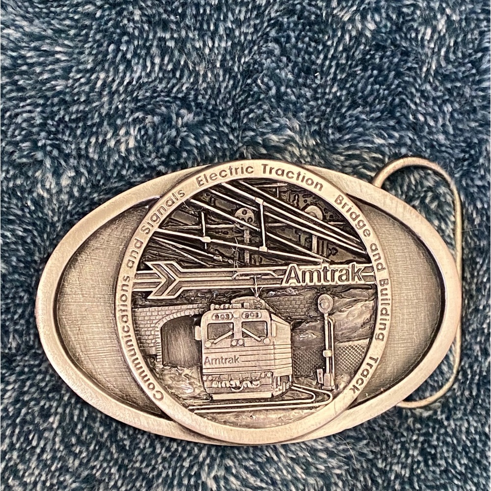 Rare Amtrak pewter belt buckle. Price Non Negotiable